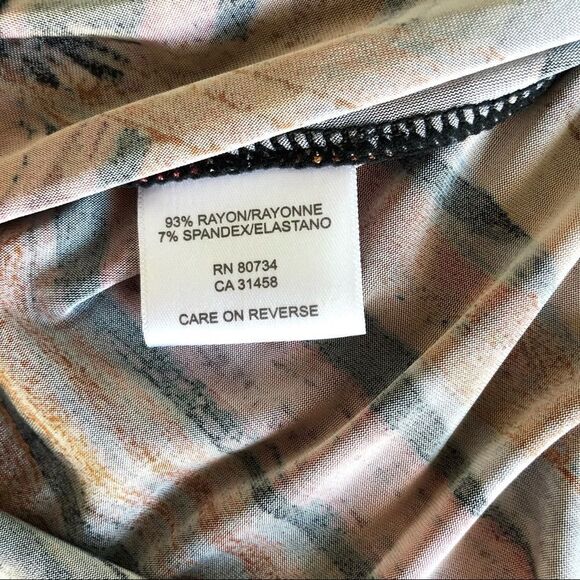 NWOT BCBG Maxazria Colorful Empire Sleeveless Dress - Picture 9 of 9